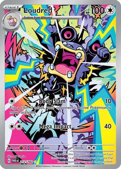 Loudred SV04: Paradox Rift Pokemon card