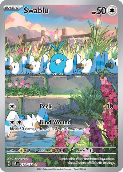 Swablu SV04: Paradox Rift Pokemon card