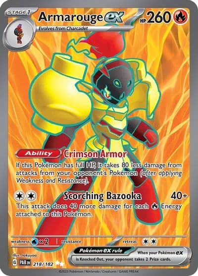 Armarouge ex SV04: Paradox Rift Pokemon card