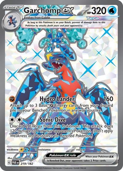 Garchomp ex SV04: Paradox Rift Pokemon card
