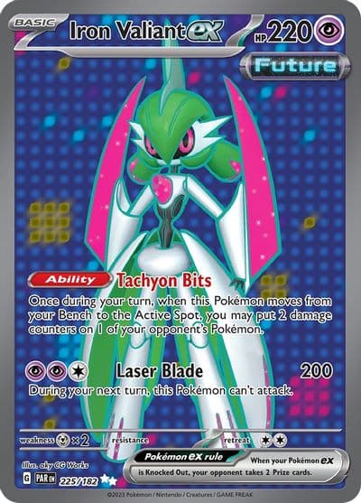 Iron Valiant ex SV04: Paradox Rift Pokemon card
