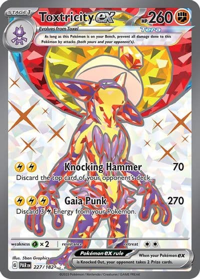 Toxtricity ex SV04: Paradox Rift Pokemon card