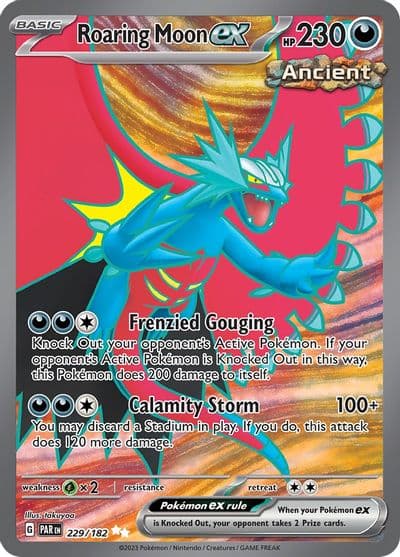 Roaring Moon ex SV04: Paradox Rift Pokemon card