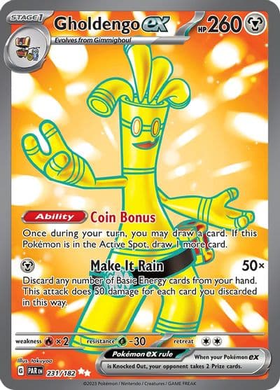 Gholdengo ex SV04: Paradox Rift Pokemon card