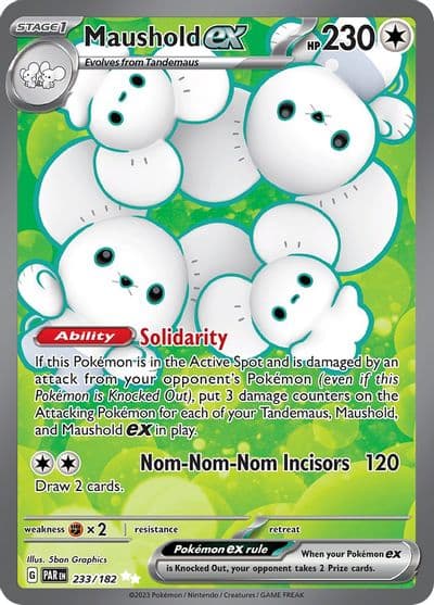 Maushold ex SV04: Paradox Rift Pokemon card