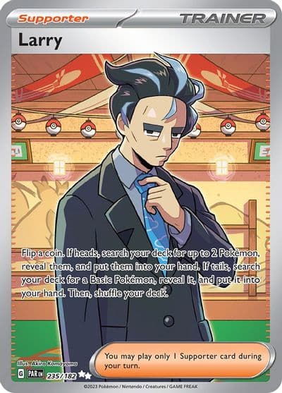 Larry SV04: Paradox Rift Pokemon card