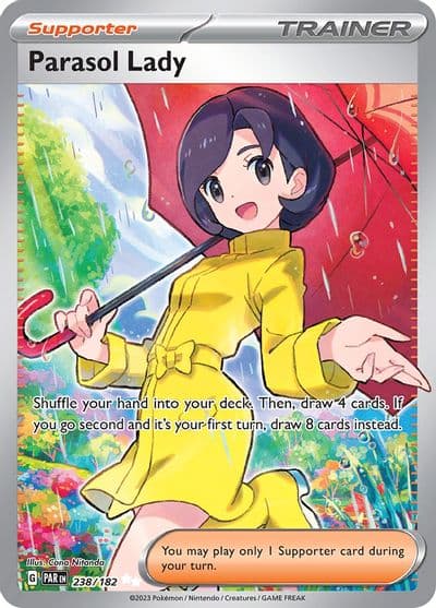 Parasol Lady SV04: Paradox Rift Pokemon card