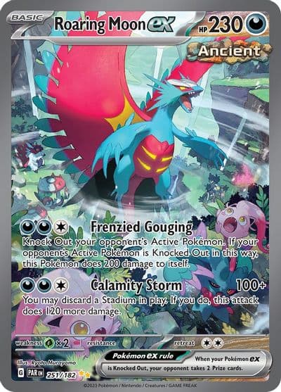 Roaring Moon ex SV04: Paradox Rift Pokemon card