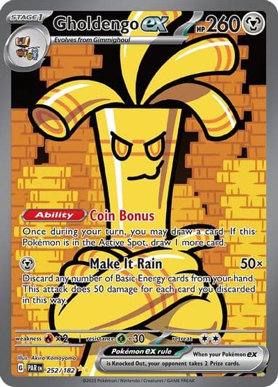 Gholdengo ex SV04: Paradox Rift Pokemon card