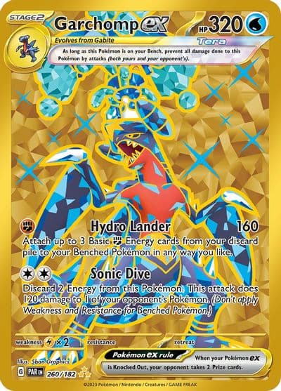 Garchomp ex SV04: Paradox Rift Pokemon card