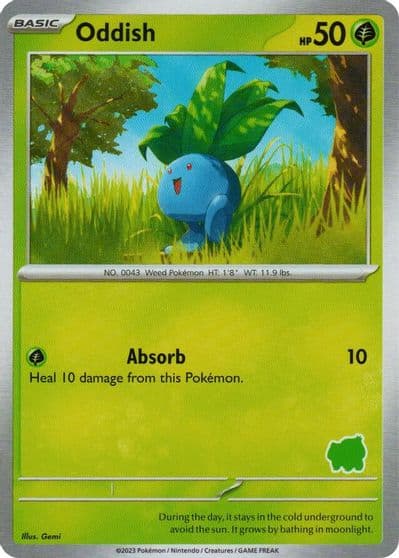 Oddish My First Battle Pokemon card