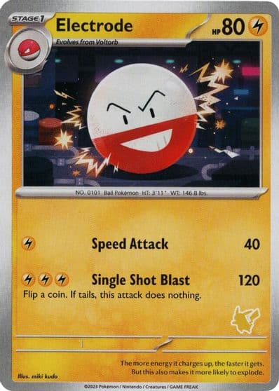 Electrode My First Battle Pokemon card