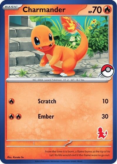 Charmander (Blue Border) My First Battle Pokemon card