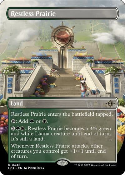 Restless Prairie Borderless The Lost Caverns of Ixalan Magic card
