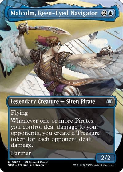Malcolm Keen Eyed Navigator Borderless Special Guests Magic card