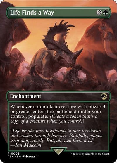 Life Finds a Way Borderless Universes Beyond: Jurassic World Collection Magic card