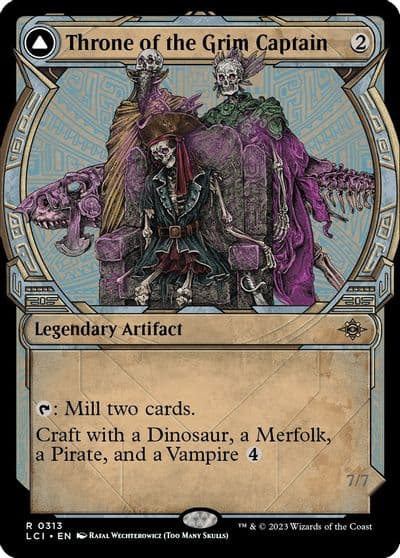 Throne of the Grim Captain Showcase The Lost Caverns of Ixalan Magic card