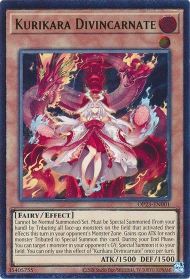 Kurikara Divincarnate UTR OTS Tournament Pack 23 Yu-Gi-Oh! card