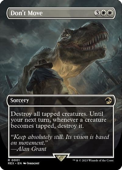 Dont Move Borderless Universes Beyond: Jurassic World Collection Magic card