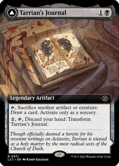 Tarrians Journal Extended Art The Lost Caverns of Ixalan Magic card