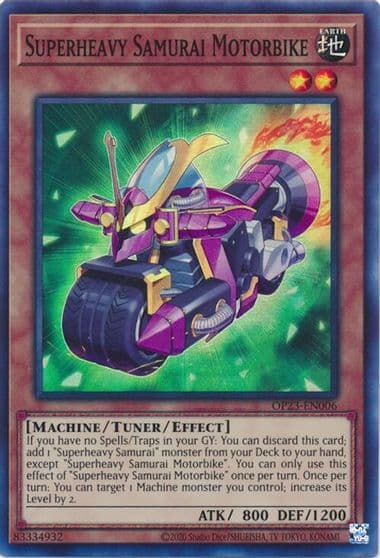 Superheavy Samurai Motorbike OTS Tournament Pack 23 Yu-Gi-Oh! card