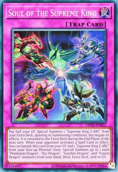 Soul of the Supreme King OTS Tournament Pack 23 Yu-Gi-Oh! card