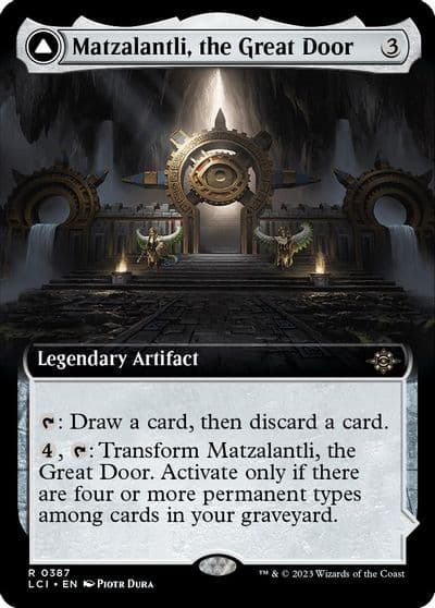 Matzalantli the Great Door Extended Art The Lost Caverns of Ixalan Magic card