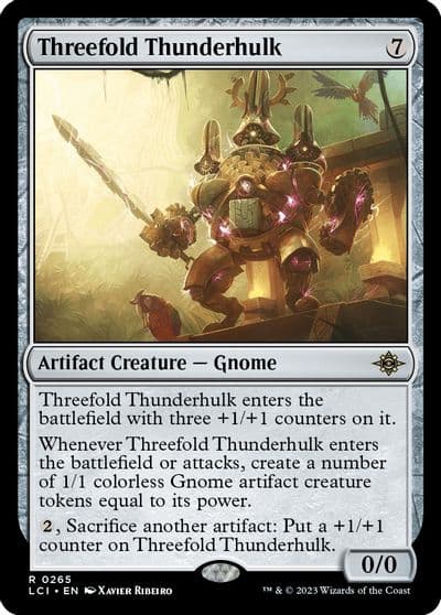 Threefold Thunderhulk The Lost Caverns of Ixalan Magic card