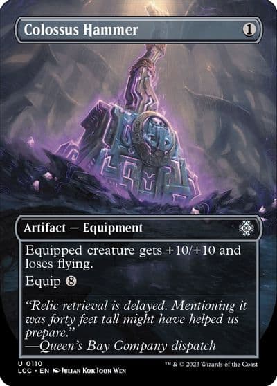 Colossus Hammer Borderless Commander: The Lost Caverns of Ixalan Magic card