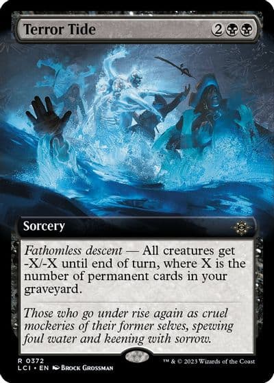 Terror Tide Extended Art The Lost Caverns of Ixalan Magic card