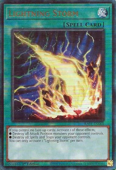 Lightning Storm PUR 25th Anniversary Rarity Collection Yu-Gi-Oh! card