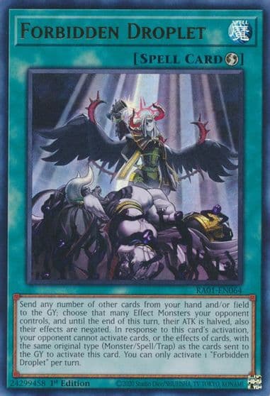 Forbidden Droplet UR 25th Anniversary Rarity Collection Yu-Gi-Oh! card