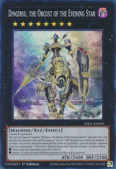 Dingirsu the Orcust of the Evening Star 25th Anniversary Rarity Collection Yu-Gi-Oh! card