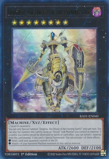 Dingirsu the Orcust of the Evening Star UR 25th Anniversary Rarity Collection Yu-Gi-Oh! card
