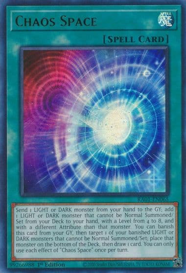 Chaos Space UR 25th Anniversary Rarity Collection Yu-Gi-Oh! card