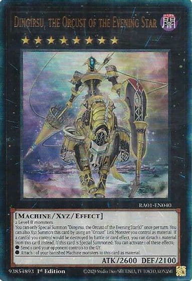 Dingirsu the Orcust of the Evening Star PUR 25th Anniversary Rarity Collection Yu-Gi-Oh! card