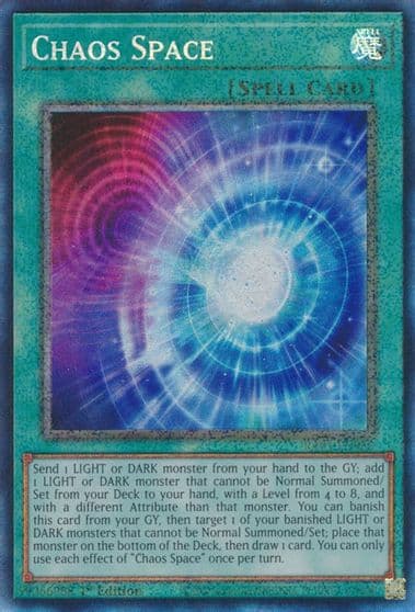Chaos Space PCR 25th Anniversary Rarity Collection Yu-Gi-Oh! card
