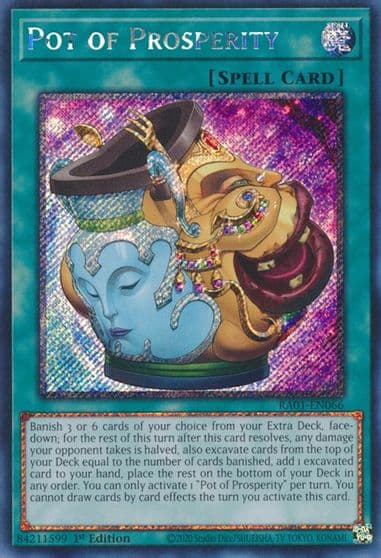 Pot of Prosperity Platinum Secret Rare 25th Anniversary Rarity Collection Yu-Gi-Oh! card