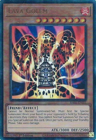 Lava Golem PUR 25th Anniversary Rarity Collection Yu-Gi-Oh! card