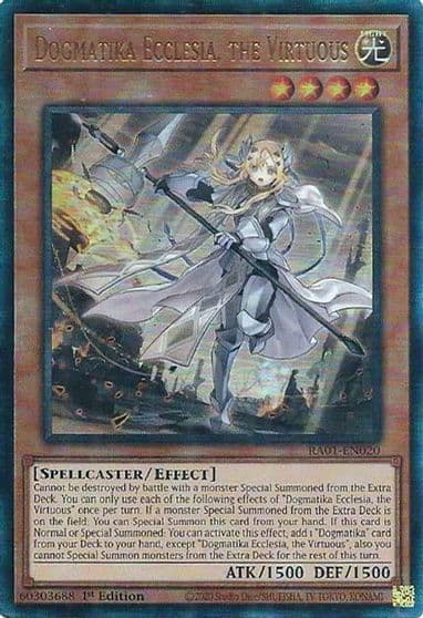 Dogmatika Ecclesia the Virtuous PUR 25th Anniversary Rarity Collection Yu-Gi-Oh! card