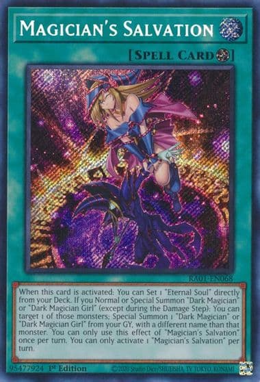 Magicians Salvation Secret Rare 25th Anniversary Rarity Collection Yu-Gi-Oh! card