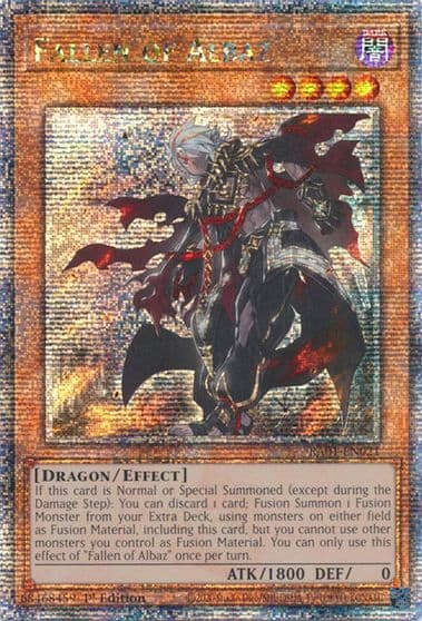 Fallen of Albaz Quarter Century Secret Rare 25th Anniversary Rarity Collection Yu-Gi-Oh! card