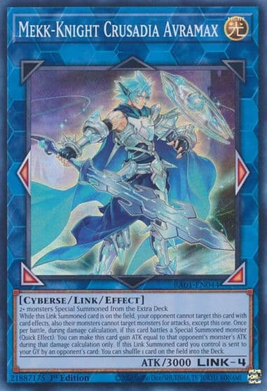 Mekk Knight Crusadia Avramax 25th Anniversary Rarity Collection Yu-Gi-Oh! card