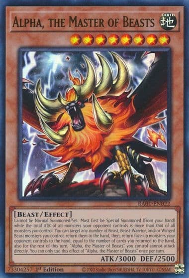 Alpha the Master of Beasts UR 25th Anniversary Rarity Collection Yu-Gi-Oh! card