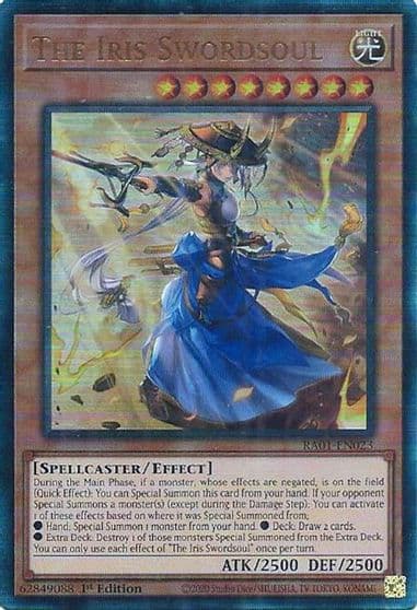 The Iris Swordsoul PUR 25th Anniversary Rarity Collection Yu-Gi-Oh! card