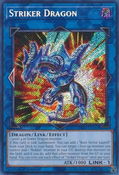 Striker Dragon Secret Rare 25th Anniversary Rarity Collection Yu-Gi-Oh! card