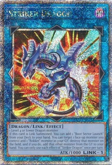 Striker Dragon Quarter Century Secret Rare 25th Anniversary Rarity Collection Yu-Gi-Oh! card
