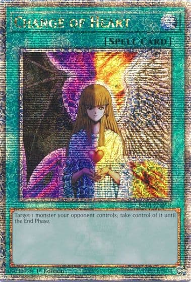 Change of Heart Quarter Century Secret Rare 25th Anniversary Rarity Collection Yu-Gi-Oh! card