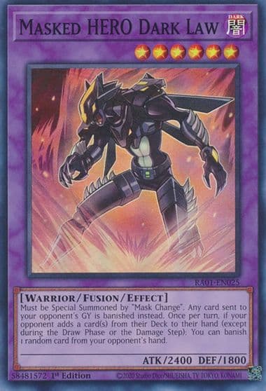 Masked HERO Dark Law 25th Anniversary Rarity Collection Yu-Gi-Oh! card