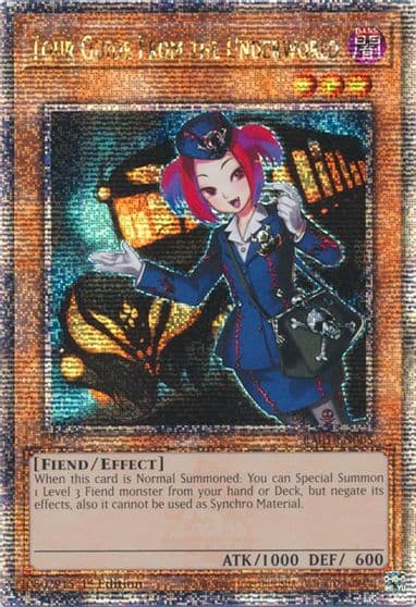 Tour Guide From the Underworld Quarter Century Secret Rare 25th Anniversary Rarity Collection Yu-Gi-Oh! card